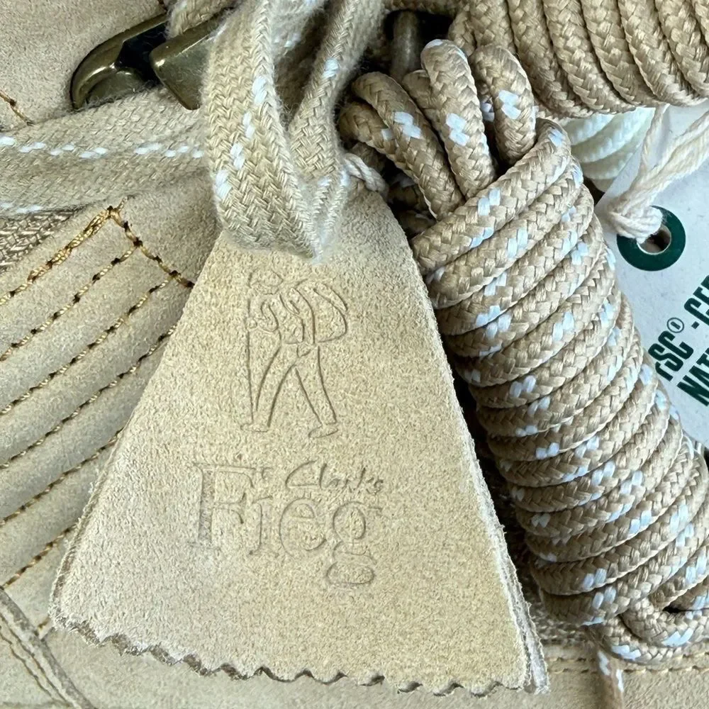 Clarks Originals Rushden Boot Ronnie Fieg 8th Street Shearling Tan men’s 7 new